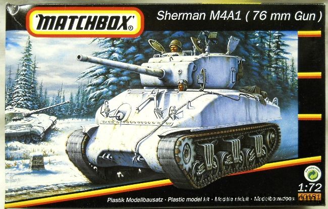 Matchbox 1/76 Sherman M4A1 76mm Gun, 40181 plastic model kit
